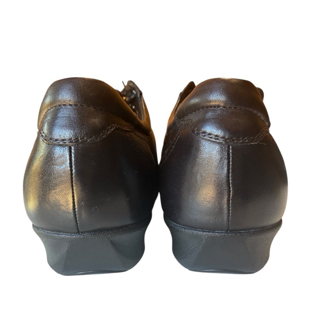 DREW PRAGUE Orthotic Women’s Size 10.5 EE, Black Leather, Lace Up Shoe, Like NEW - Picture 3 of 10